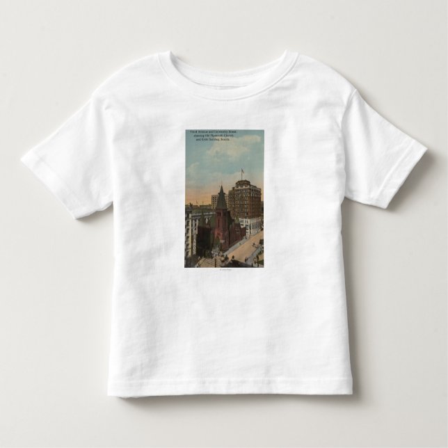 Seattle, WAThird Avenue and University Streets Toddler T-Shirt (Front)