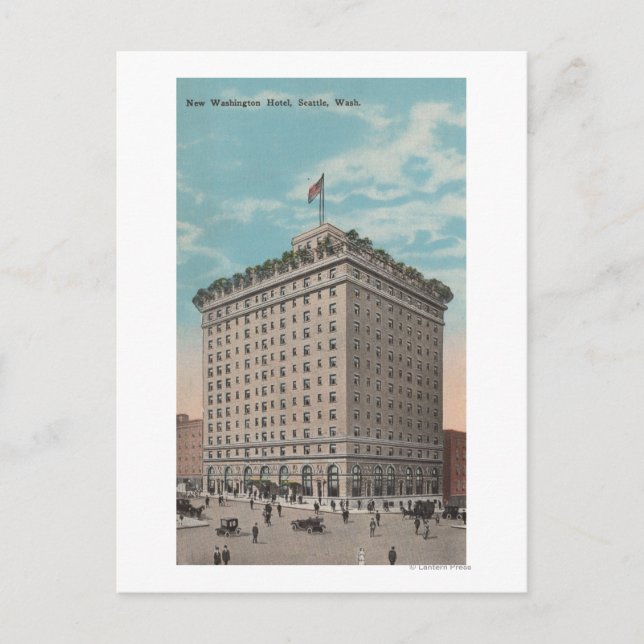 Seattle, WAView of the Washington Hotel Postcard (Front)