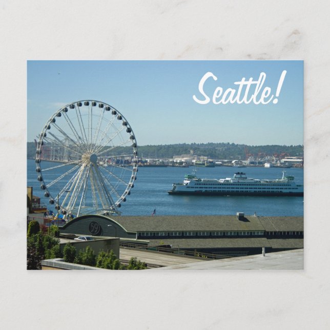 Seattle Wheel & Ferry Postcard (Front)