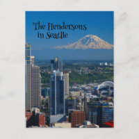 Seattle with Mount Rainier Photography