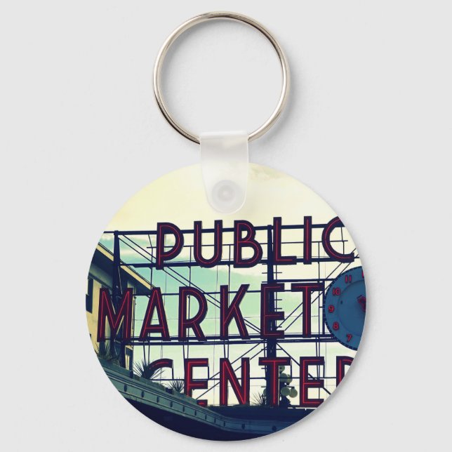 Seattles Pikes Place Market Key Ring (Front)
