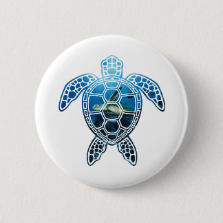 seaturtle-2 6 cm round badge