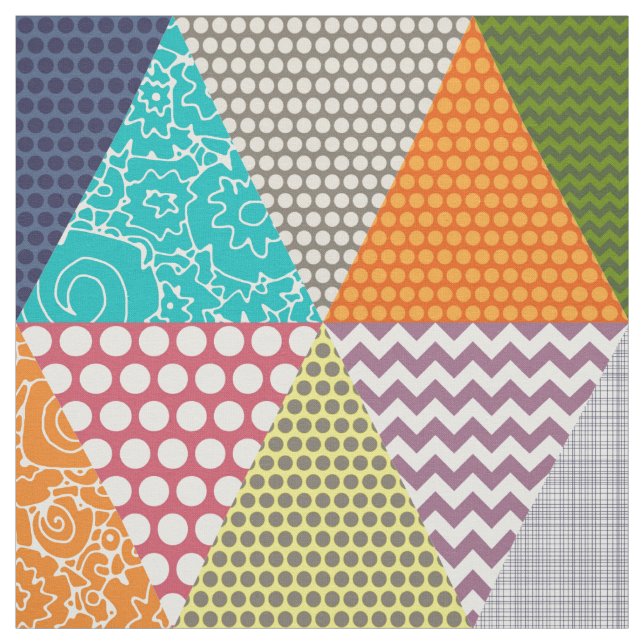 Seaview Beauty triangles Fabric (Swatch)