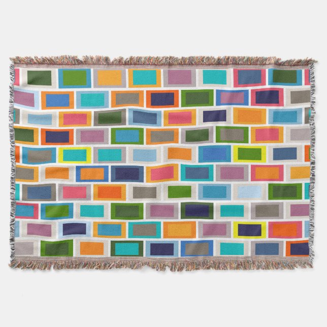 seaview brick throw blanket (Front)