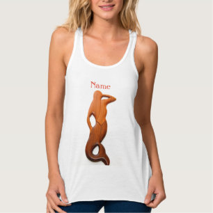 seaward gazing mermaid tank top