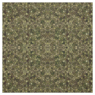Seaweed and Juniper Cobbled Patchwork Terrazo Patt Fabric