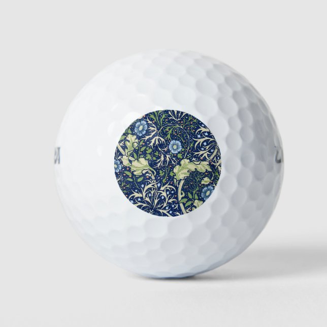 Seaweed (by William Morris) Golf Balls (Front)