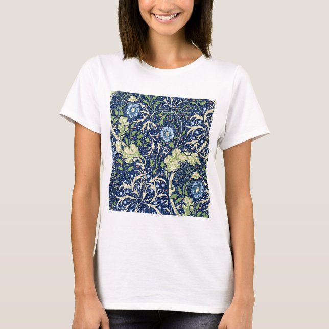 Seaweed (by William Morris) T-Shirt (Front)