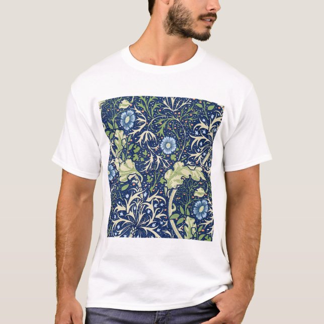 Seaweed (by William Morris) T-Shirt (Front)