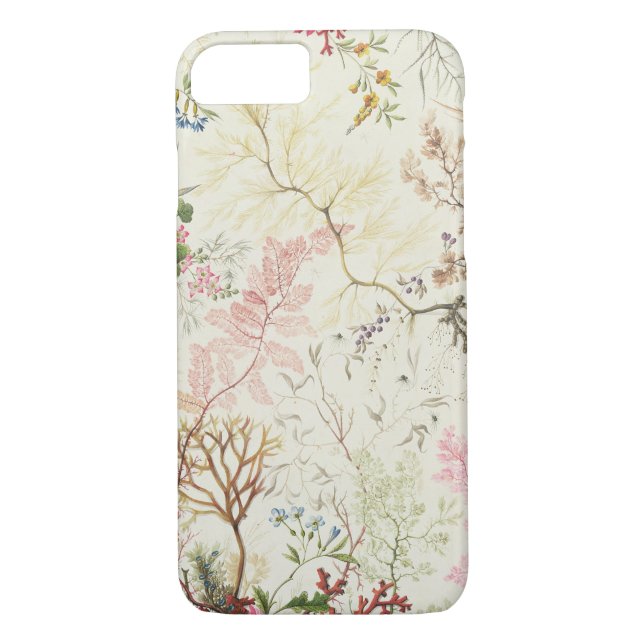 Seaweed design for silk material (w/c on paper) Case-Mate iPhone case (Back)