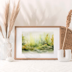 Seaweed Kelp Garden Watercolor Print