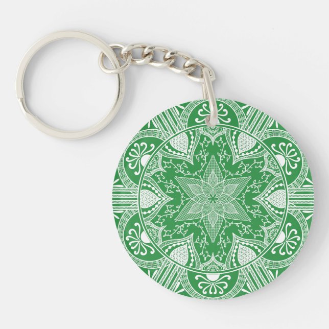 Seaweed Mandala Key Ring (Front)