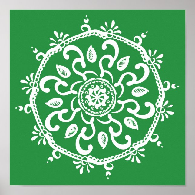 Seaweed Mandala Poster (Front)