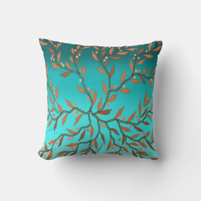 Seaweed Throw Pillow (Front)