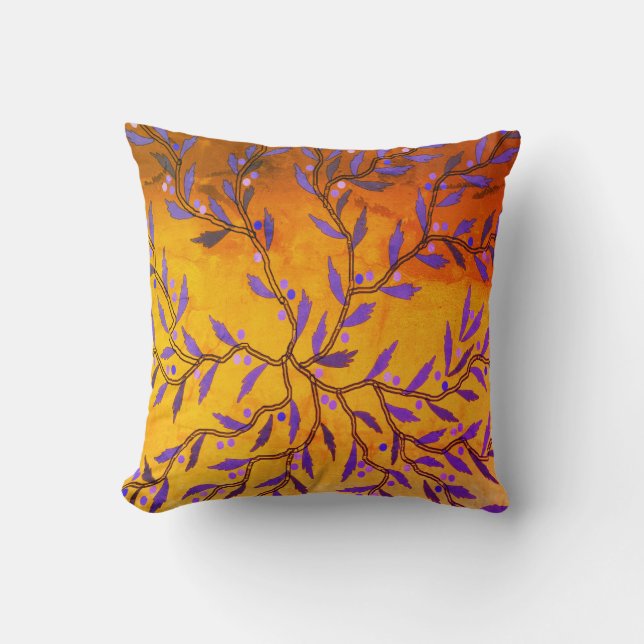 Seaweed Throw Pillow (Front)