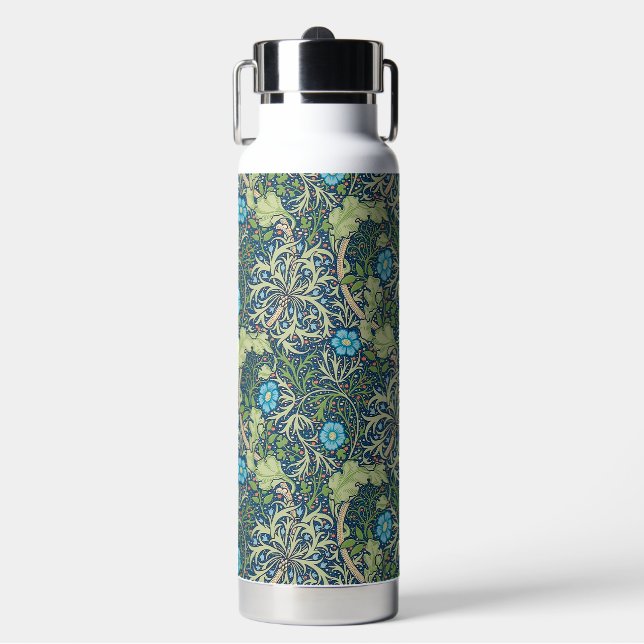 Seaweed, William Morris Water Bottle (Front)