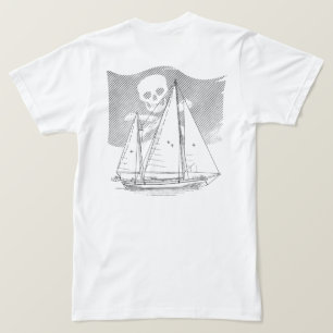 SeaWolf with Subdued Pirate Flag T-Shirt