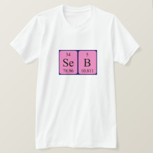 Seb periodic table name shirt