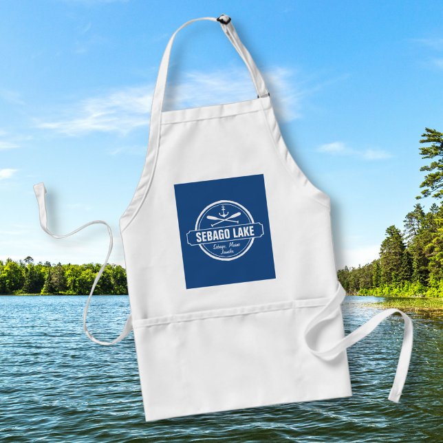 SEBAGO LAKE MAINE PERSONALIZED TOWN AND NAME STANDARD APRON (Creator Uploaded)