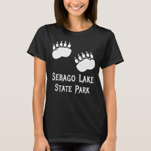 Sebago Lake State Park Maine Bear Paw Claws Campin T-Shirt