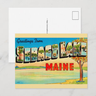 Sebago Lake Vintage Postcard