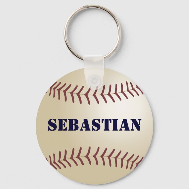 Sebastian Baseball Keychain by 369MyName (Front)