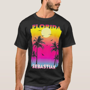 sebastian Florida Fl summer vintage Sunset T-Shirt
