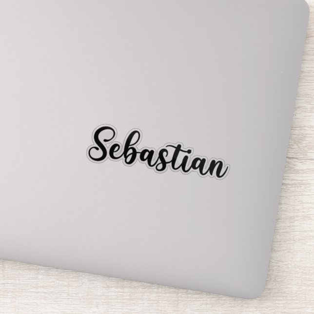 Sebastian Name - Handwritten Calligraphy (Detail)
