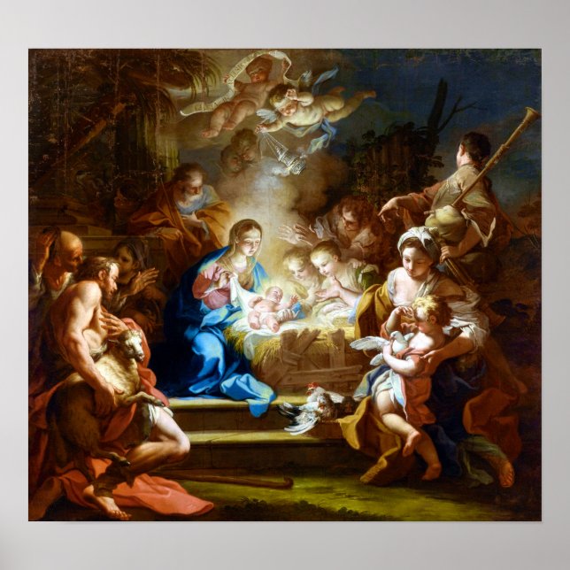 Sebastiano Conca The Adoration of the Shepherds Poster (Front)