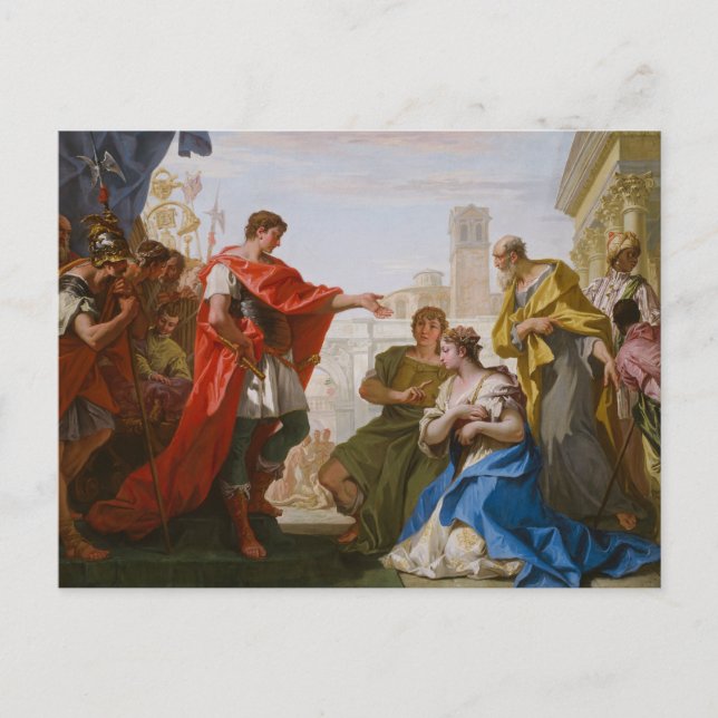 Sebastiano Ricci - The Continence of Scipio Postcard (Front)