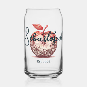 Sebastopol California Gravenstein Apple Fair Can Glass