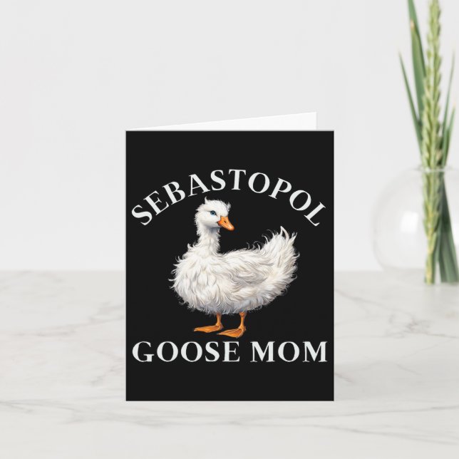 Sebastopol Goose Mum  Card (Front)