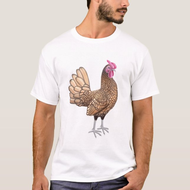 Sebright Bantam Rooster T-Shirt (Front)