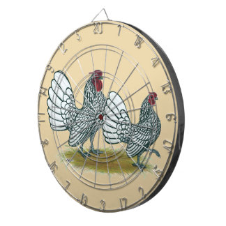 Sebright Bantams: Silver Dartboard
