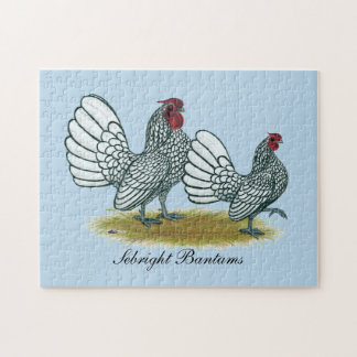 Sebright Bantams: Silver Jigsaw Puzzle
