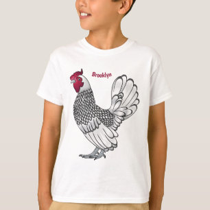 Sebright chicken cartoon illustration T-Shirt