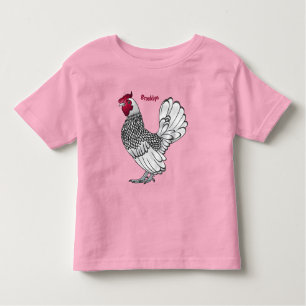 Sebright chicken cartoon illustration toddler T-Shirt