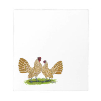Sebrights Buff Laced Notepad
