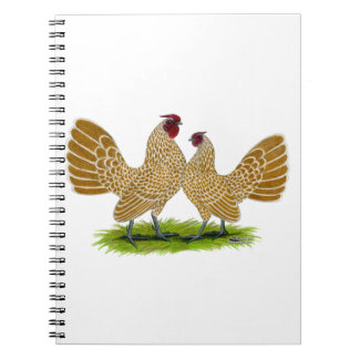 Sebrights Buff Laced Spiral Notebook