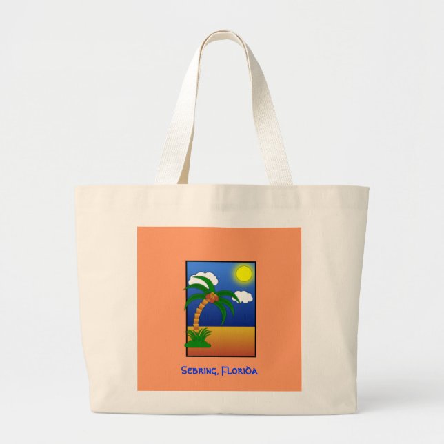 Sebring Florida canvas tote bag (Front)
