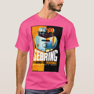 Sebring Grand Prix Vintage 1966 Auto Racing Print T-Shirt
