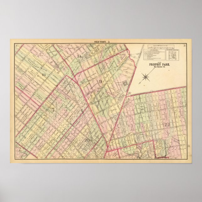 Sec 5 Brooklyn map Poster (Front)