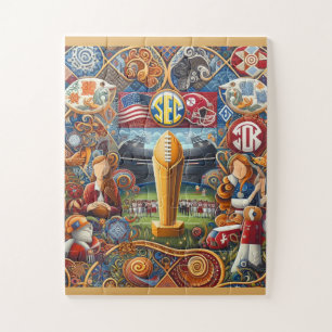 sec championship  flok art design  jigsaw puzzle