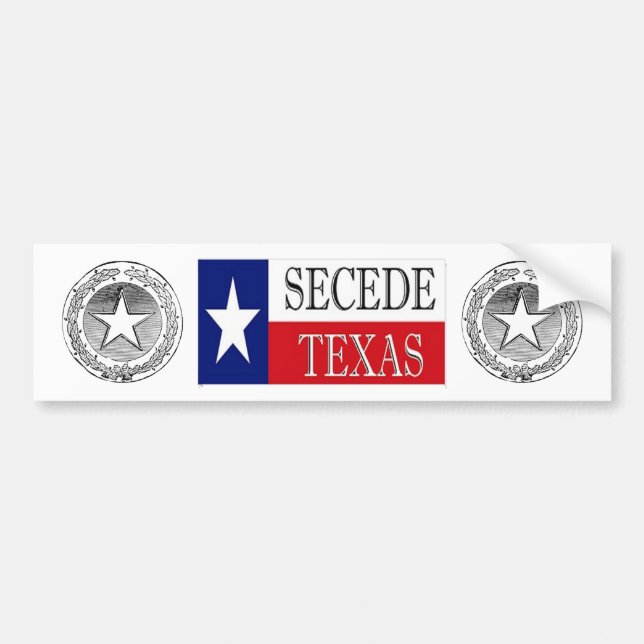 Secede Texas 2 Bumper Sticker (Front)