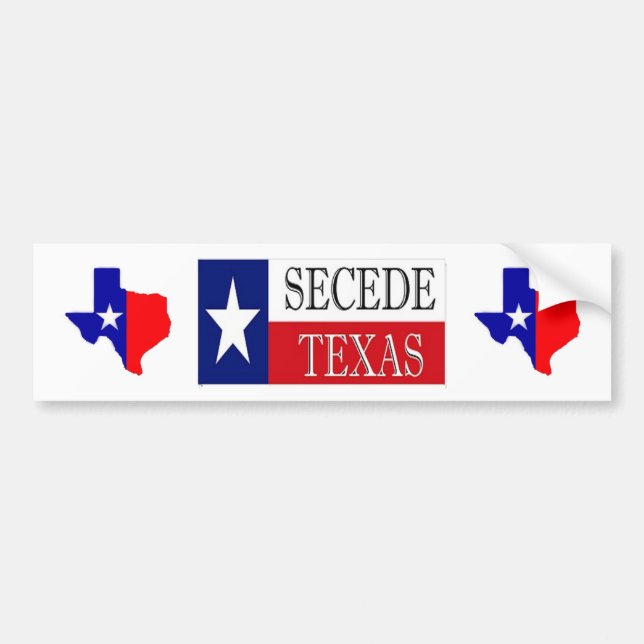 Secede Texas Bumper Sticker (Front)