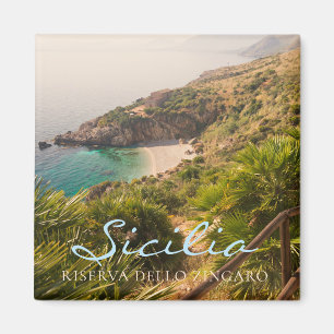 Secluded beach in Lo Zingaro, Sicily Magnet