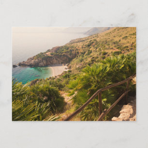 Secluded beach in Lo Zingaro, Sicily Postcard