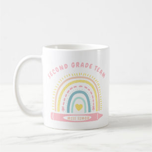 Second 2nd grade Team Squad Teacher Back To School Coffee Mug