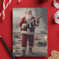 Second Amendment Anti Woke Santa Funny Christmas