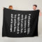 Second Amendment Blanket Black